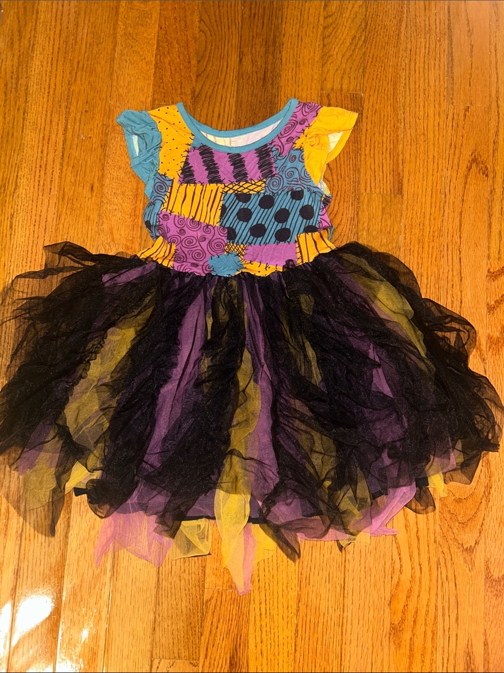 Posh Peanut Girls Nightmare Before Christmas Sally Tulle Costume Dress-5/6